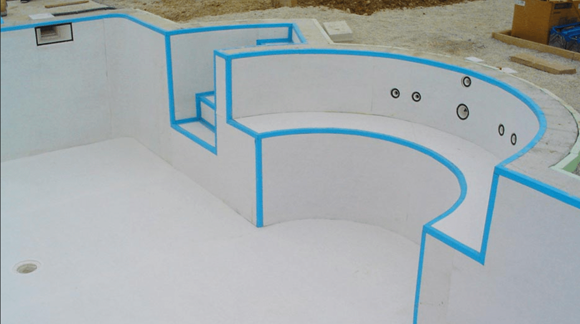 proces gradnje bazenov